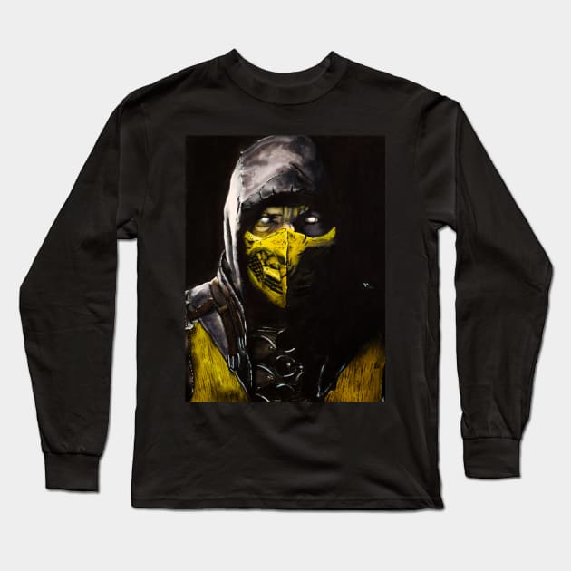 Watercolor MKX Scorpion Long Sleeve T-Shirt by Kozna_art